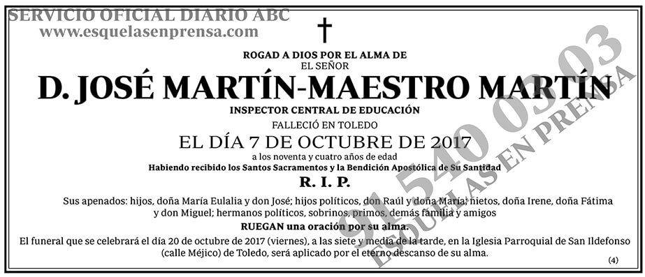 José Martín-Maestro Martín